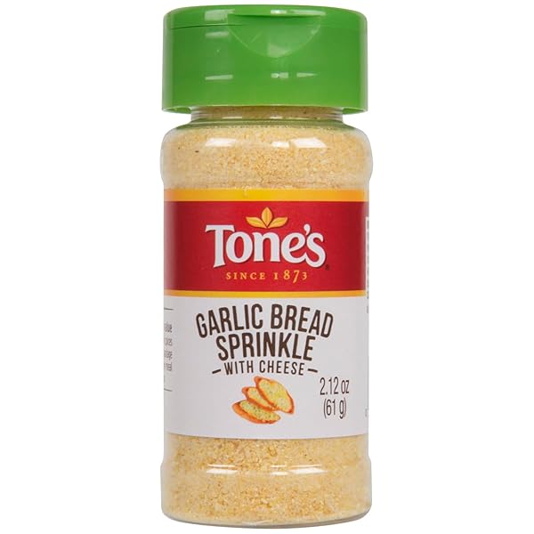TONE’S GARLIC BREAD SPRINKLE WITH CHEESE, 2.12 OUNCE