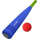 Kids Foam Baseball Bat Toys - Indoor Soft Super Safe T Ball Set for Children Age 3 - 5 Years Old