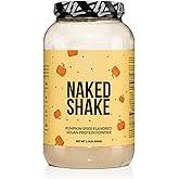 NAKED Shake - Pumpkin Spice Protein Shake - Flavored Plant Based Protein with MCT Oil - Gluten-Free, Soy-Free, No GMO Or Artificial Sweeteners - 30 Servings