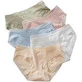 JIUKEHUA 5-Pack Women's Cotton Bikini Panties,Women's Lace Underwear
