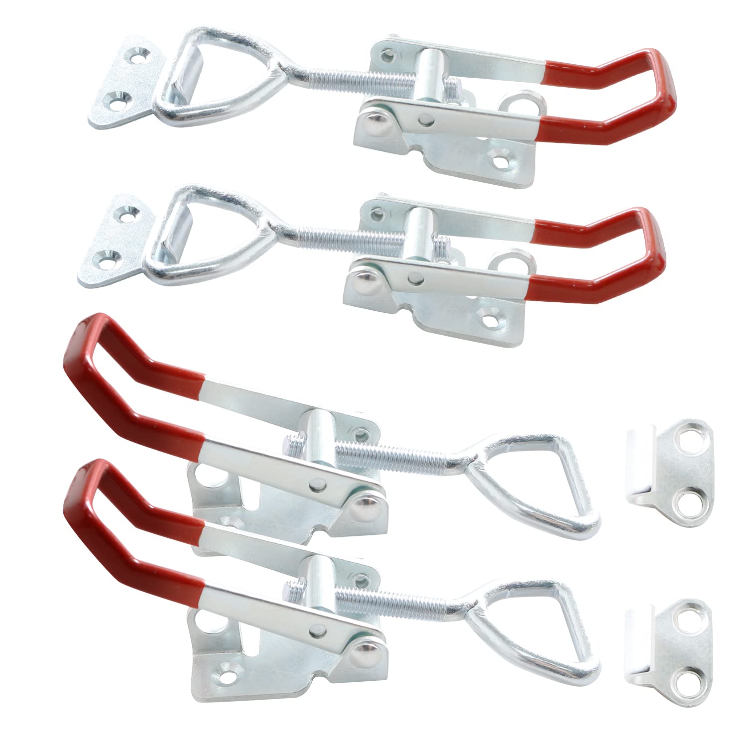 Ohamtes 4PCS Carbon Steel Type 4002, 180KG 400 lbs Clamping Force, Case Latch, Adjustable Toggle Latch Clamp, Heavy Duty