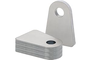 ALVKTORA Weld on Tabs, 1/2" Hole Weld Tabs, Steel shock mount Weld Tab, weld on tabs 1/4 thick 4 pcs