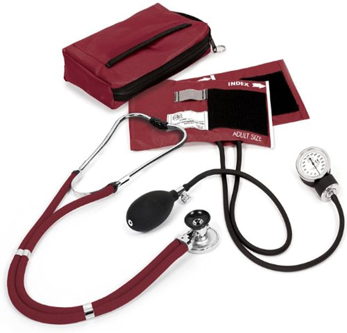 NCD Medical Burgundy Aneroid/Sprague Set