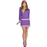 Women's Classic Daphne Costume | Scooby Doo Daphne Dress, Scarf and Headband for Halloween and Parties