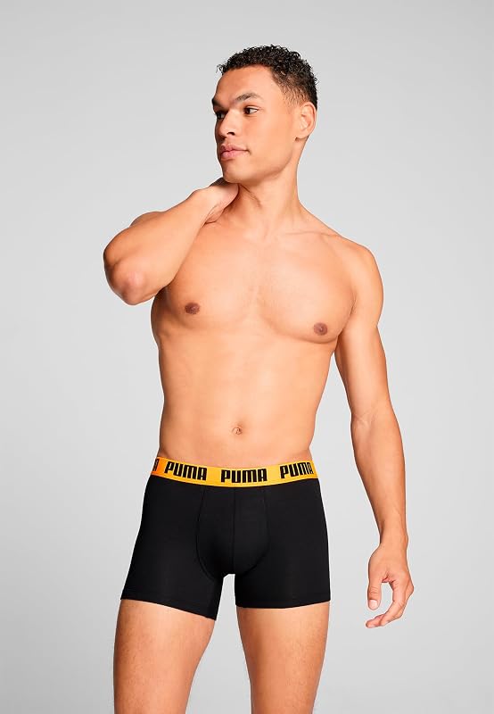 Cuecas boxer masculinas, confortáveis, elásticas, pack de 2 unidades