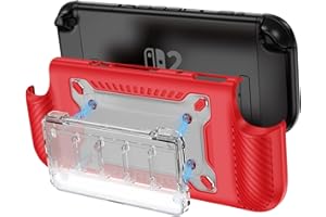 DLseego Protective Soft Case for Nintendo Switch 2 (2025), with Removable Game Card Case, Soft Grip Cover for Joycon and Swit