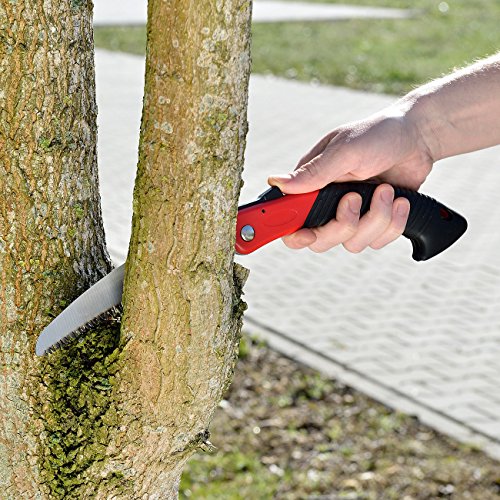 AGT Säge: Hand-Klappsäge WKS-180 aus Carbonstahl mit Trapez-Verzahnung, 180 mm (Handklappsäge) – Bild 6