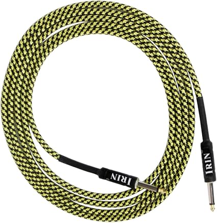 Amazon シールドケーブル ギター シールド 6 5mmジャック 長さ3m ギター ベース用 パーツ イエロー シールドケーブル 楽器