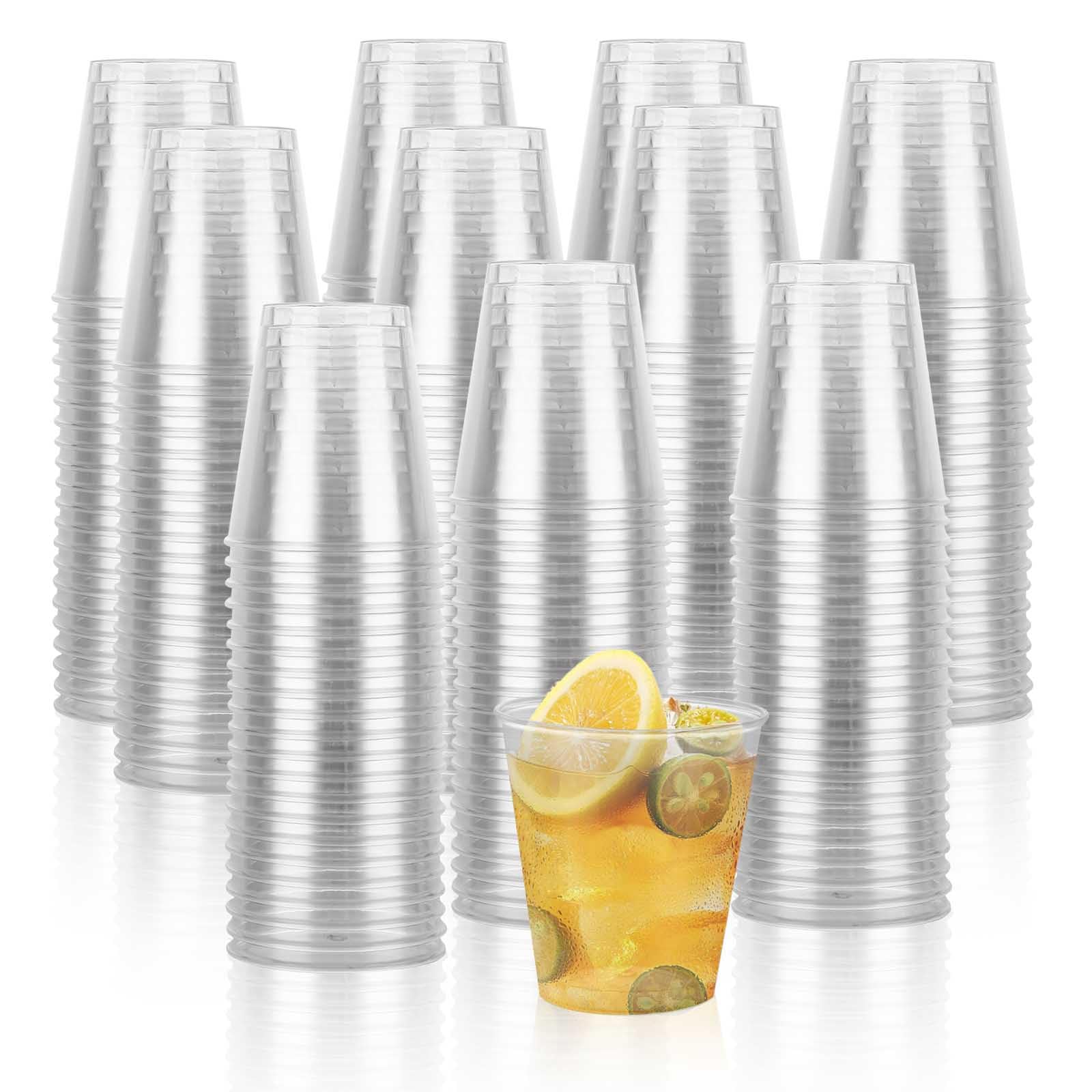 AHAQU 300PCS Plastic Shot Glasses 50ml/2oz Reusable & Durable Mini Shot Glasses, Multi Use Crystal Clear Hard Cup for Party, Birthdays, Wedding, BBQ, Festival