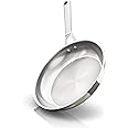 Ninja EverClad Commercial-Grade Stainless Steel 10.25" Fry Pan, Tri-Ply Pans, Oven Safe to 600°F, All Stovetops & Induction Compatible, Stainless, C90026
