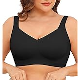Xcutting Women Wirefree Bras for Women Full Coverage No Underwire Everyday Bras Comfortable Wireless Padded Bras