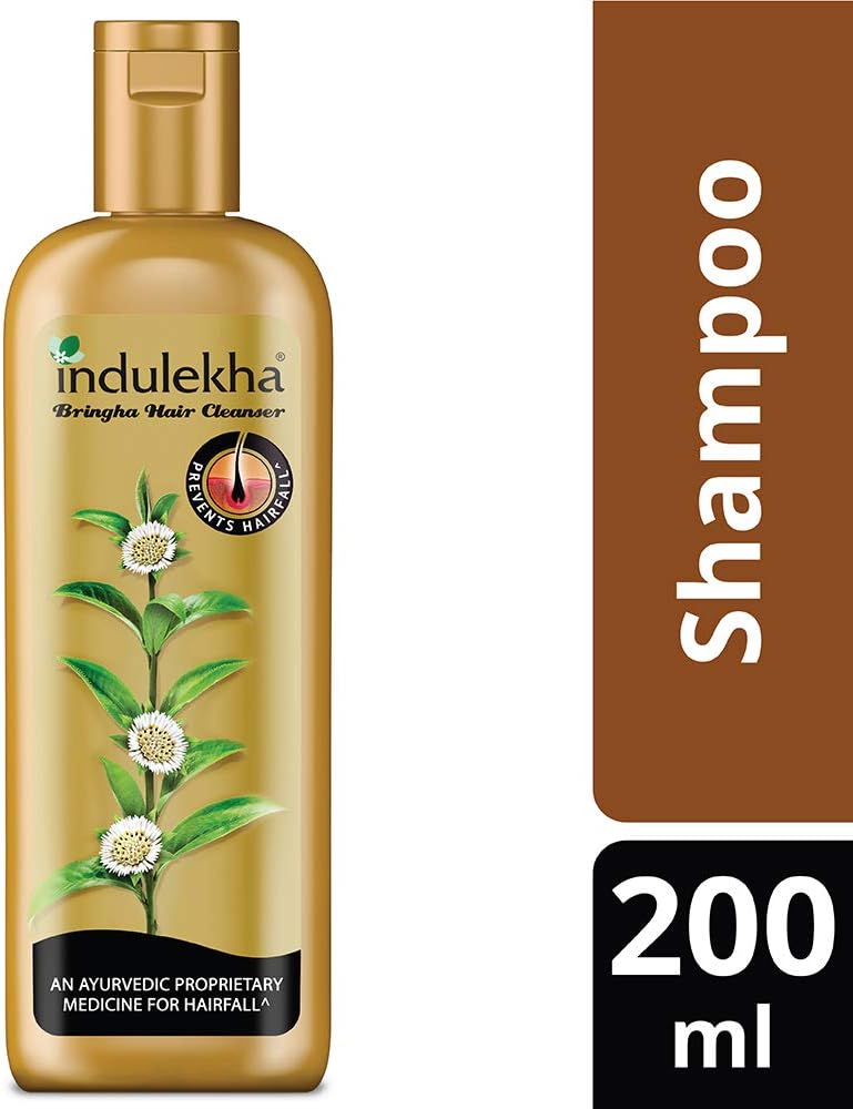 Indulekha Bringha Anti Hair Fall Shampoo - 180ml, Yellow, 200 ml (Pack of 1) - Image 3