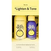 Sun Bum Hair Lightener and Toner Kit for Blonde Hair - 4.5 oz, 1.5 oz | Enhances Tone, Color, and Shine, UV Protecting, Vegan