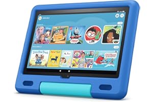 Fire HD 10 Kids tablet, 10.1", 1080p Full HD, ages 3–7, 32 GB, Sky Blue