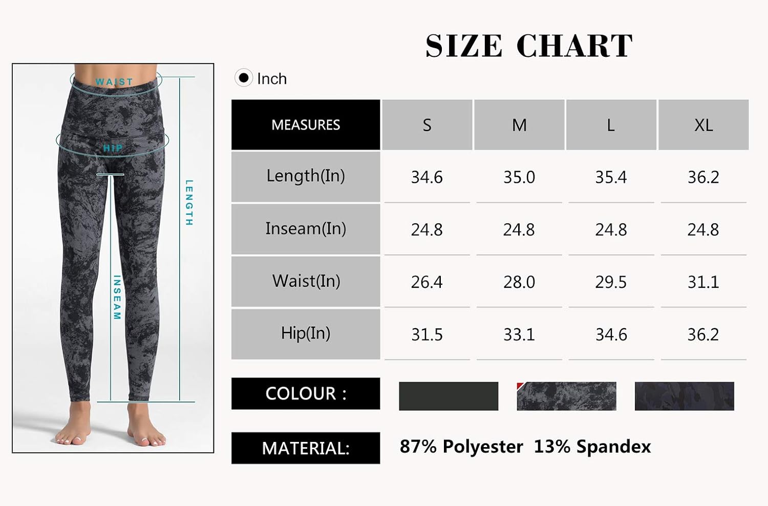 Dragon Fit Compression Yoga Pants Power Stretch Workout Leggings with High Waist Tummy Control: Clothing