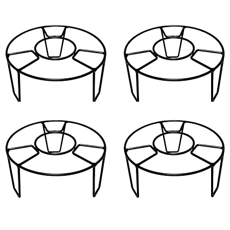 WA Handicraft Metal Pot/Plant Stand (Pot Stand-1, Set of 4)