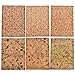 Lychee A4 Flowers Printed Soft Cork Fabric Colorful for DIY Earrings Handcrafts