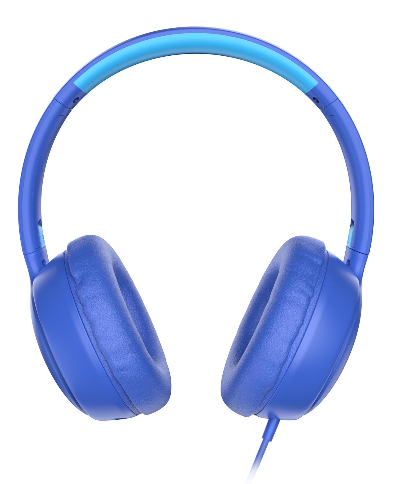 Photo 1 of weneed Kids Headphones Wired with Microphone, Over Ear 85/94dB Volume Limited Headphones with Share Port, Stereo Sound Foldable Headset for Teens/Boys/Girls - Blue