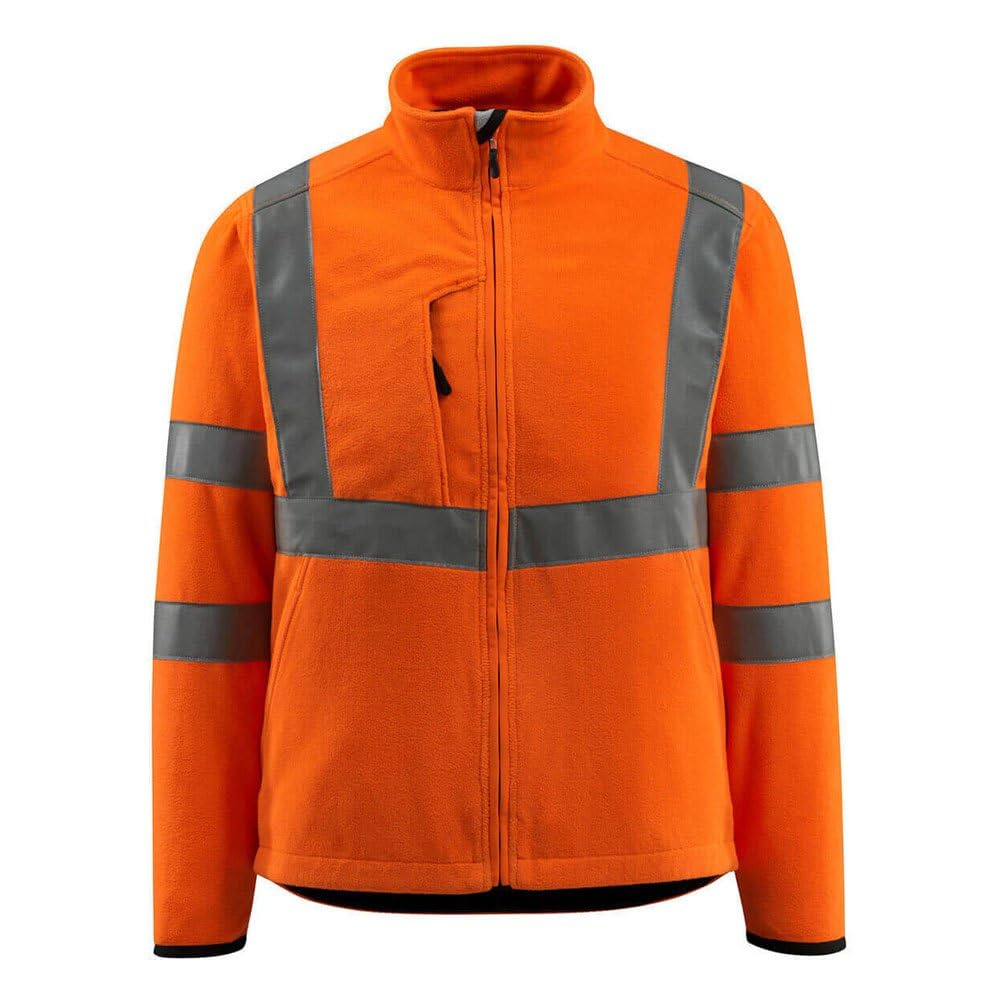 Mascot 15903-270-14 Mildura Safe Light High Collar Class 3 Fleece Jacket, Size 3XL, Hi-Vis Orange