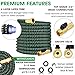 biukpci Garden Hose Expandable 75FT Flexible Water Hose No Kink with 9 Function Spray Nozzle and 3/4
