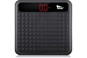 himaly Digital Body Weight Scale Bathroom Scale, Step-On Technology High Precision Measurements Scales with Large Non Slip Silicone Platform and LCD Digital Display, 400lbs/180kg Capacity