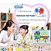 LiCB 296 Pcs Pile up Toys Diy Science kids Mushroom Nails Mosaic the Composite Picture Jigsaw Puzzle Game Creative Mosaic Pegboard Educational Toys for Children (Random Colors)