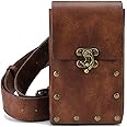 Steampunk Waist Bag Fanny Pack Fashion Gothic Leather Shoulder Crossbody Messenger Bags Thigh Leg Hip Holster Purse Travel Pouch Hiking Sport Chain Bags for Women Men