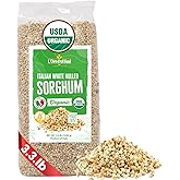 L'Oro del Sud, Organic Italian White Hulled Sorghum, Non-GMO, Superfood, Bulk, Protein, Fiber Rich, Product of Italy (Sorghum)