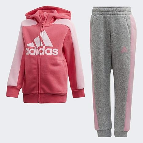 pink adidas tracksuit kids