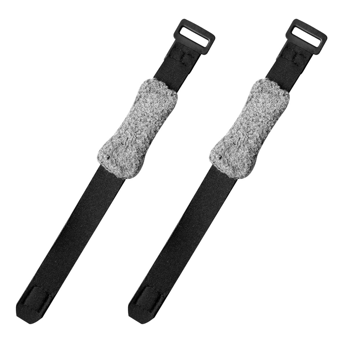 2Pcs Guitar String Mute Dampeners, GLADFRESIT Adjustable Guitar Wraps, Fretboard Muting Strap for Electric Acoustic Classic Guitar, Bass (Black)