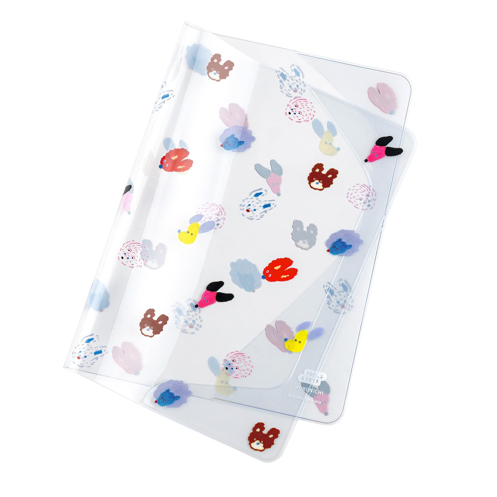 Hobonichi Techo Accessories Keiko Shibata: Cover on Cover [A5/for Double Covering] Dog Ears Fluttering in The Wind