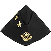 GALPADA Boat-Shaped Cap for Men, Camouflage Hat with Star Emblem, Breathable Russian Soldier Headwear for Cosplay Themed Party Accessory