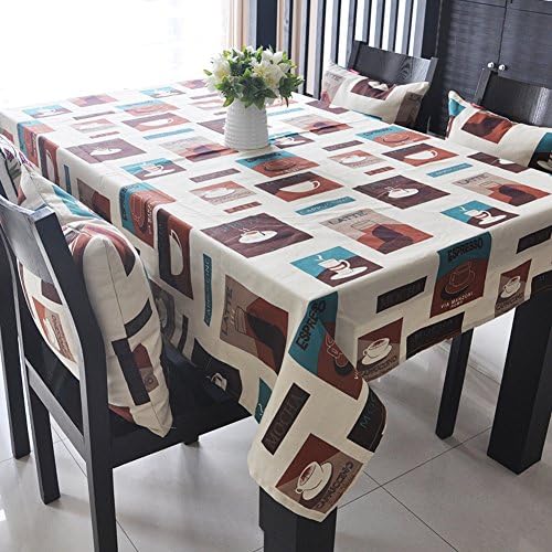 TRE pastoral cotton tablecloth fabric/ table cloth/High-grade green canvas print table cloth/ table cloth-J 140x100cm(55x39inch)