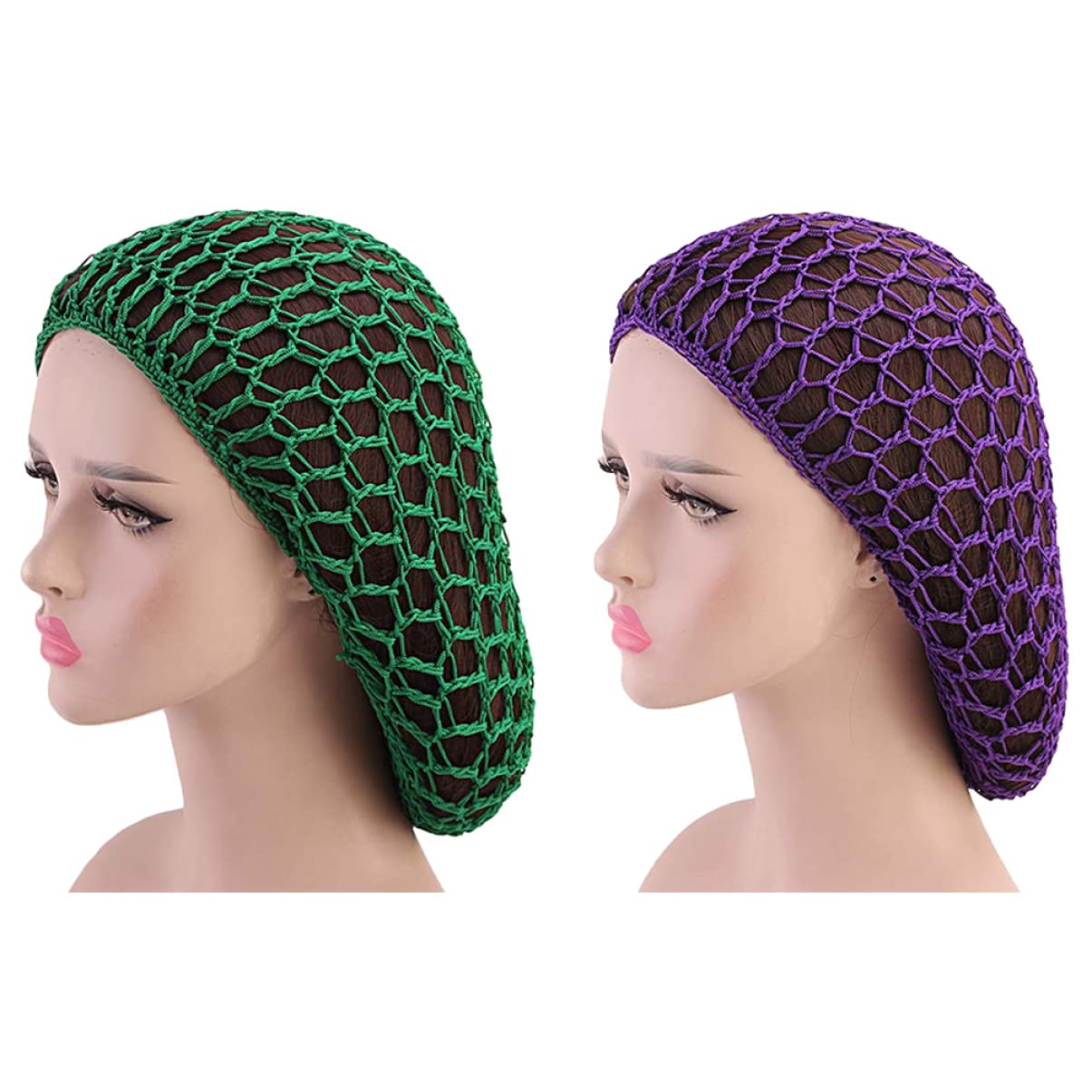 FRCOLOR Breathable Mesh Hair Net Cap for Sleeping Stretchy Hair Protector for Women Care Accessories — image 1