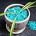 Outee 300 PCS Glow Pebbles Stones Glow in The Dark Stones Garden Decor Glow Gravel Stones for Garden Walkway, Man-Made, Blue