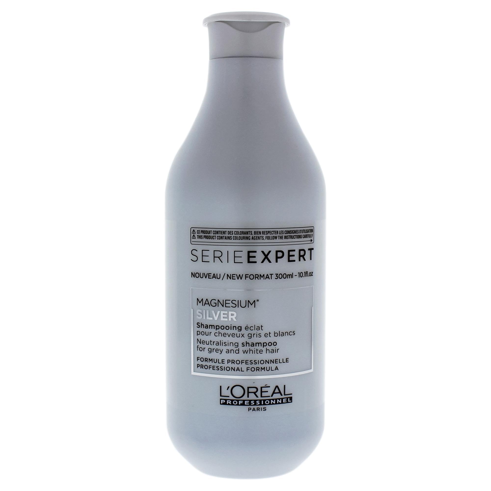 L’Oréal Professionnel | Shampoo, For Grey, White or Light Blonde Hair, Serie Expert Silver, 300 ml