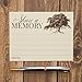 Share a Memory Card for Memorial Funeral or Celebration of Life - Flat Cards Size 4.25x5.5 Inches - Pack of 40