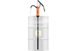 SMART JERRY - 55 Gallon Drum Pump | Heavy Duty Manual Rain Barrel Pump for Water, DEF & Corrosive Liquids | 9-14 oz per Strok
