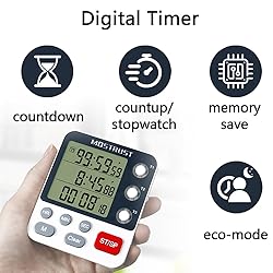 MOSTRUST Digital Dual Kitchen Timer, 3 Channels