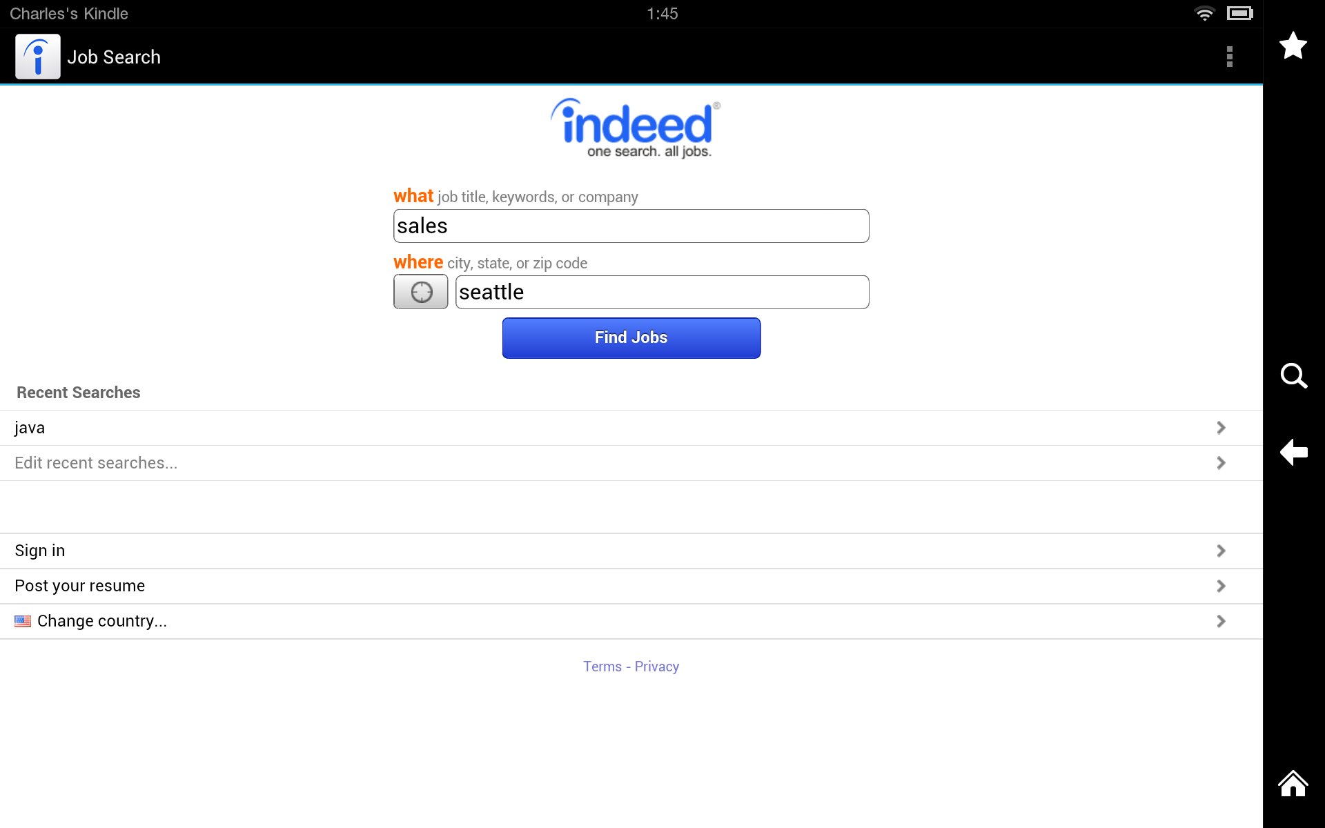 Job Search Appstore for Android