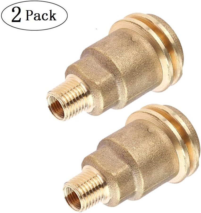 Gimiton QCC1 Acme Nut Propane Hose Adapter, 1/4 Inch Male