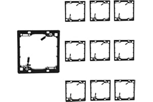 DAONEG ANONION 10 Pack 2-Gang Multipurpose Drywall Wall Plate Low Voltage Mounting Bracket Device Black