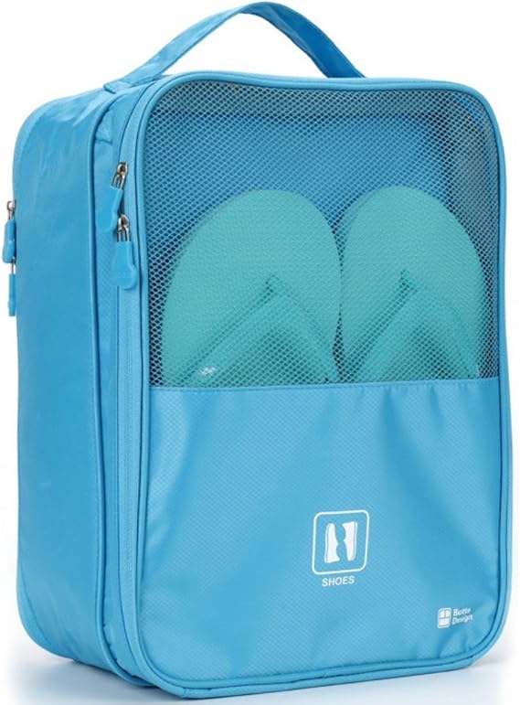 MotGlobal Shoe Carry Box Storage Bag Organizer Holds 3 Pair of Shoes