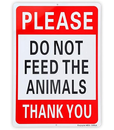 SmartSign Schild „Do Not Feed Wildlife“ – Aluminium, Wetterfest, Für Parks, Zoos & Campingplätze