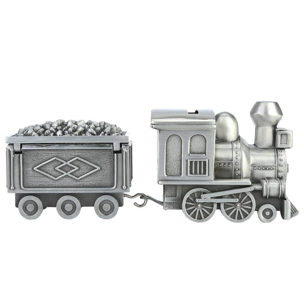 Metal Money Bank Retro Train Piggy Bank Silver Coin Saving Box for Children Fun Toy