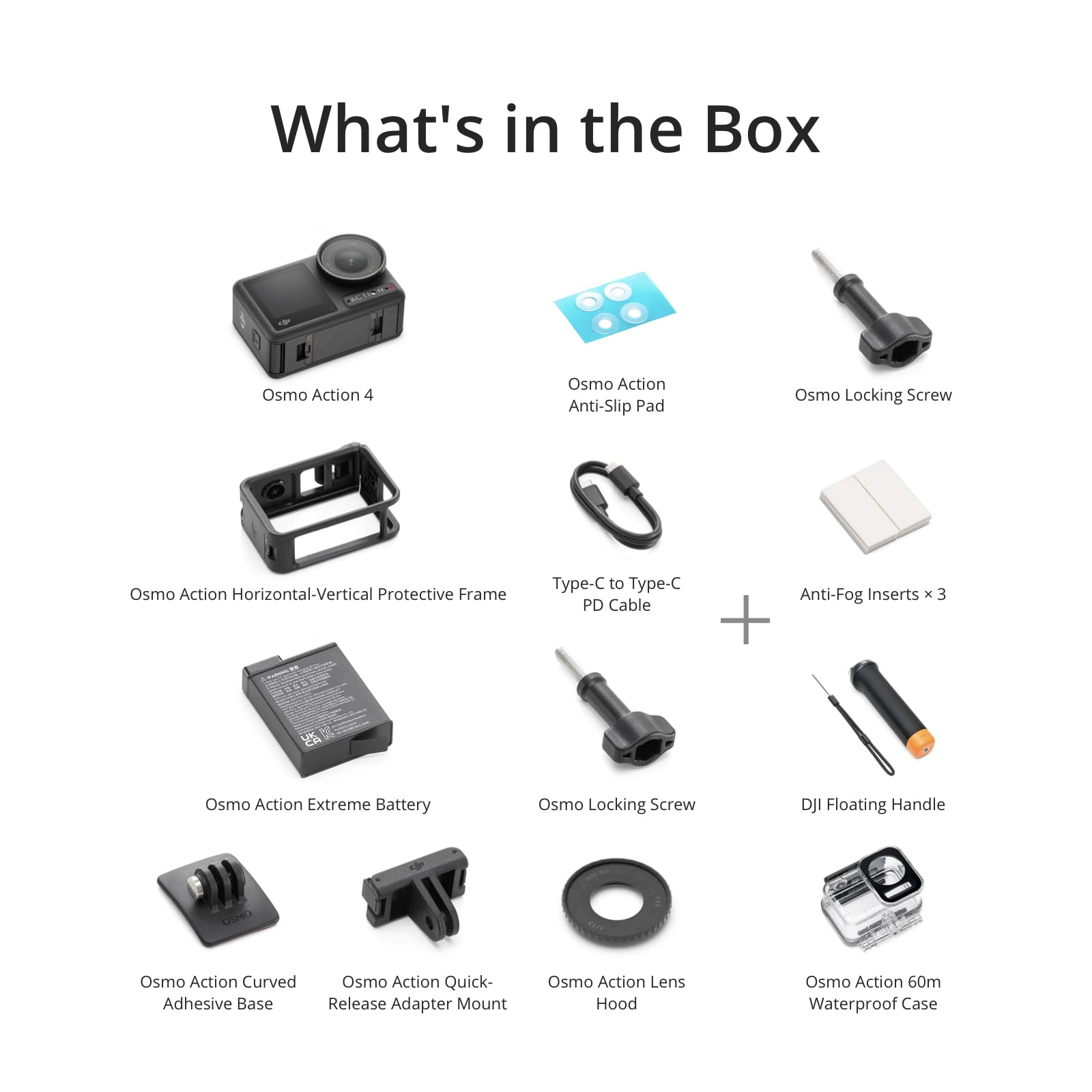 DJI Osmo Action 4 Diving Combo - Waterproof Action Camera, Underwater Video, Floating Handle and 60m Waterproof Case, 10-bit & D-Log M, 1/1.3-Inch Sensor, 360º HorizonSteady, Underwater Camera