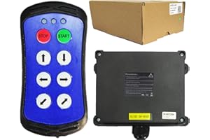 TEELODANE A600 Wireless Crane Remote Control Electric Chain Hoist 6 Button Truck Tailgate Switch 12v Transmitter and Receiver