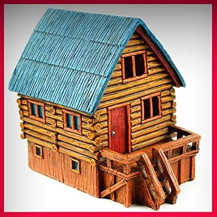 Accessories Miniature Dollhouse Fairy Garden Mini Led Log Cabin