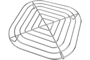 foboko Crisper Rack for Ninja Crispi Air Fryer FN101, Ninja Crispi Accessories, Ninja Crispi Replacement Parts, Food Grade, Stainless Steel SUS304, Silver