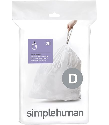 Amazon.com: simplehuman Code H Custom Fit Drawstring Trash Bags in